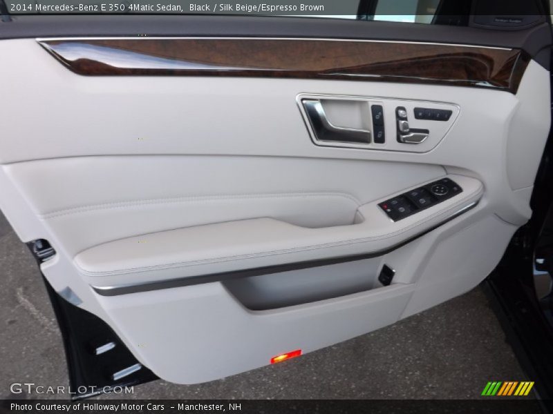 Black / Silk Beige/Espresso Brown 2014 Mercedes-Benz E 350 4Matic Sedan