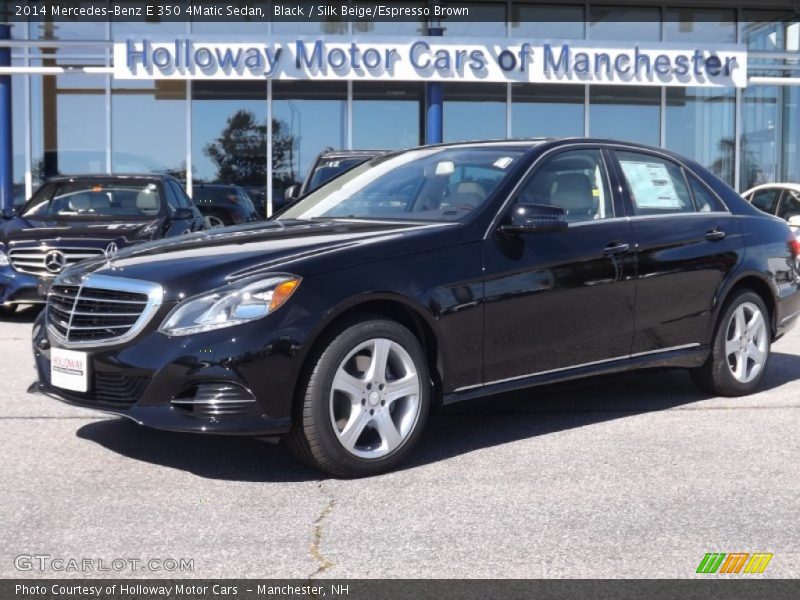 Black / Silk Beige/Espresso Brown 2014 Mercedes-Benz E 350 4Matic Sedan