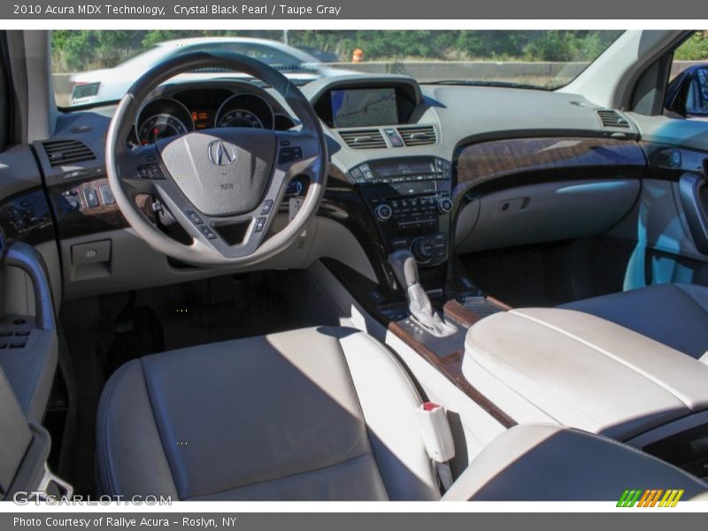 Crystal Black Pearl / Taupe Gray 2010 Acura MDX Technology