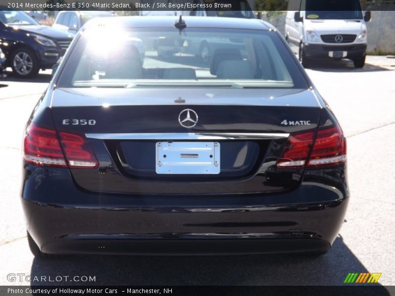 Black / Silk Beige/Espresso Brown 2014 Mercedes-Benz E 350 4Matic Sedan
