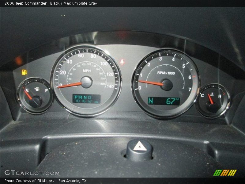 Black / Medium Slate Gray 2006 Jeep Commander