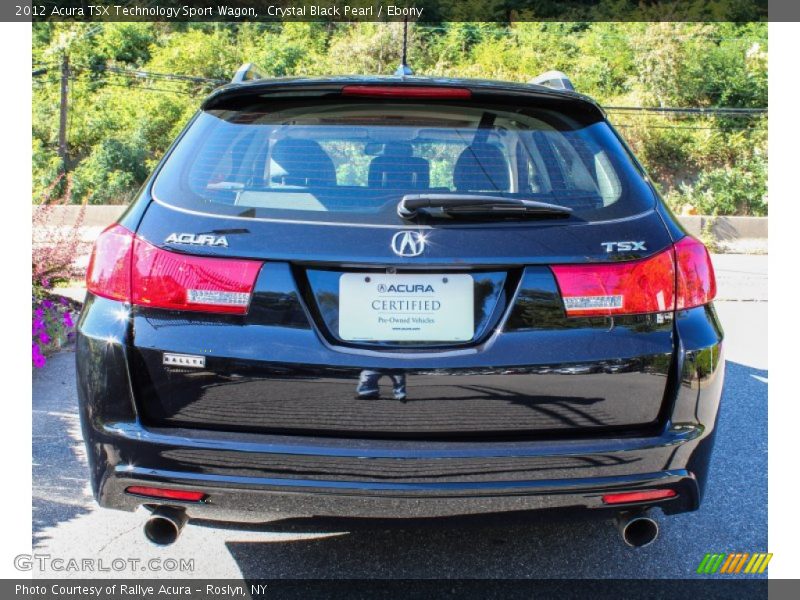Crystal Black Pearl / Ebony 2012 Acura TSX Technology Sport Wagon