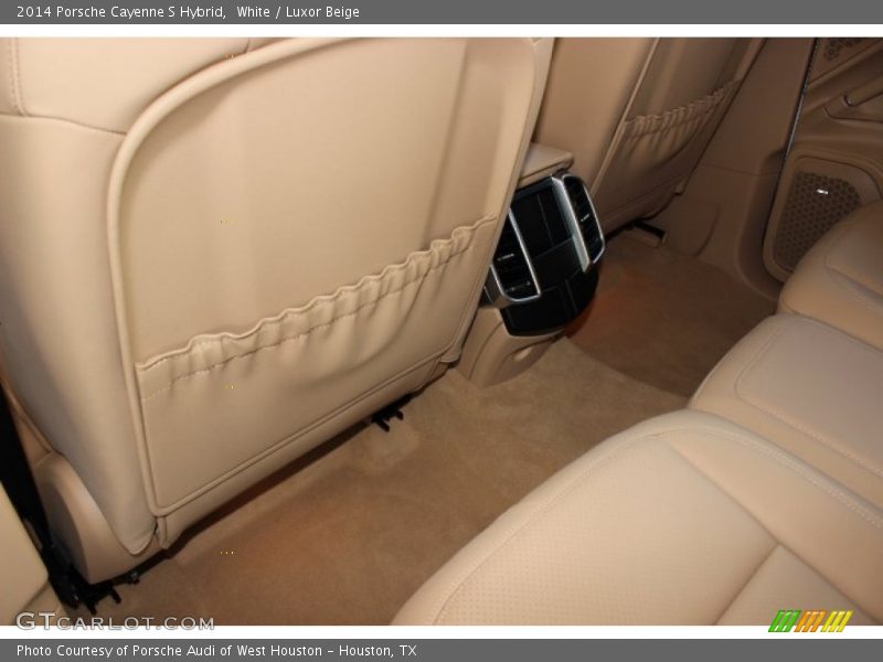 White / Luxor Beige 2014 Porsche Cayenne S Hybrid
