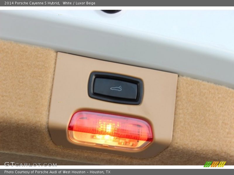 White / Luxor Beige 2014 Porsche Cayenne S Hybrid