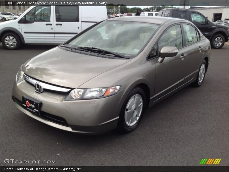 Galaxy Gray Metallic / Ivory 2008 Honda Civic Hybrid Sedan