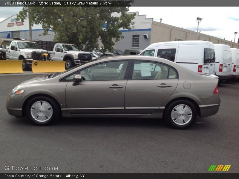 Galaxy Gray Metallic / Ivory 2008 Honda Civic Hybrid Sedan