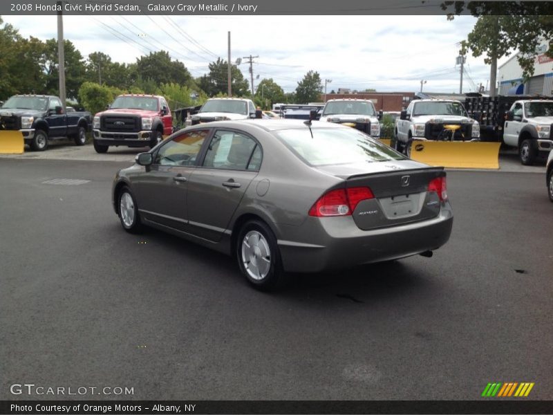 Galaxy Gray Metallic / Ivory 2008 Honda Civic Hybrid Sedan