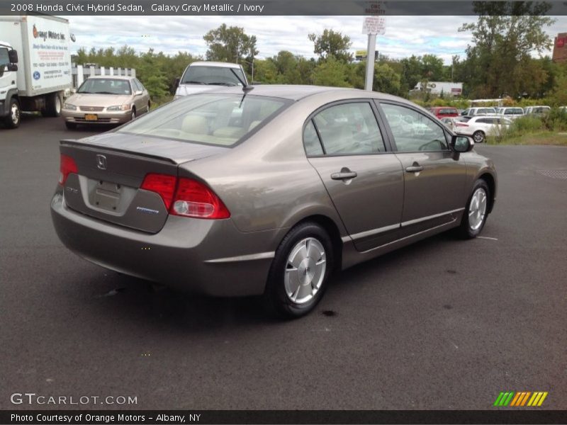 Galaxy Gray Metallic / Ivory 2008 Honda Civic Hybrid Sedan