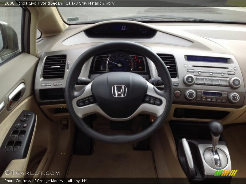 Galaxy Gray Metallic / Ivory 2008 Honda Civic Hybrid Sedan