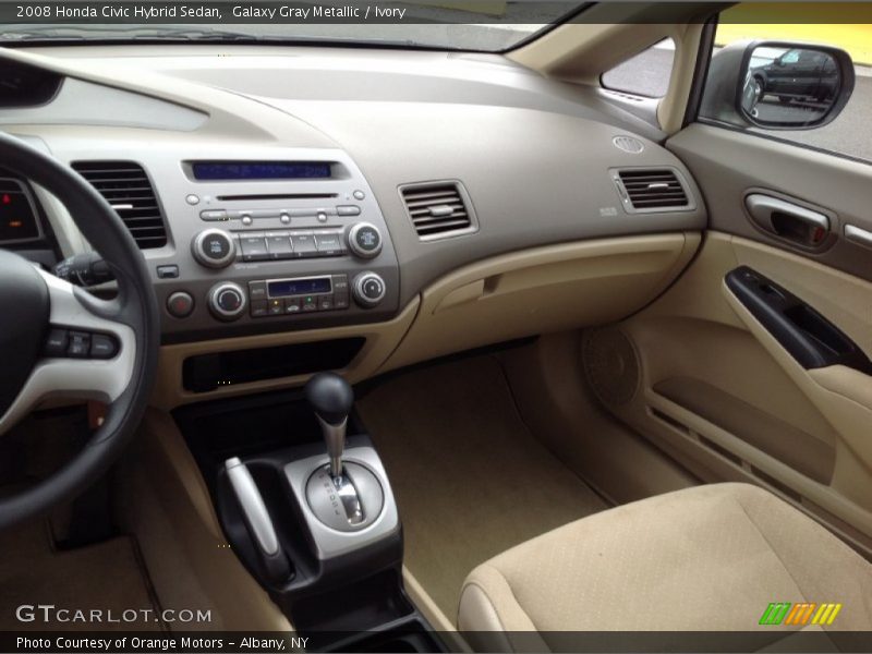 Galaxy Gray Metallic / Ivory 2008 Honda Civic Hybrid Sedan