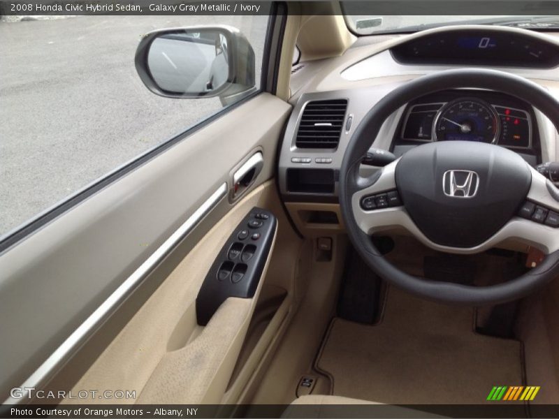 Galaxy Gray Metallic / Ivory 2008 Honda Civic Hybrid Sedan
