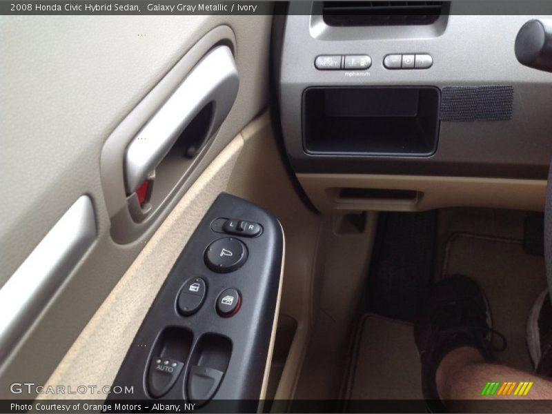 Galaxy Gray Metallic / Ivory 2008 Honda Civic Hybrid Sedan