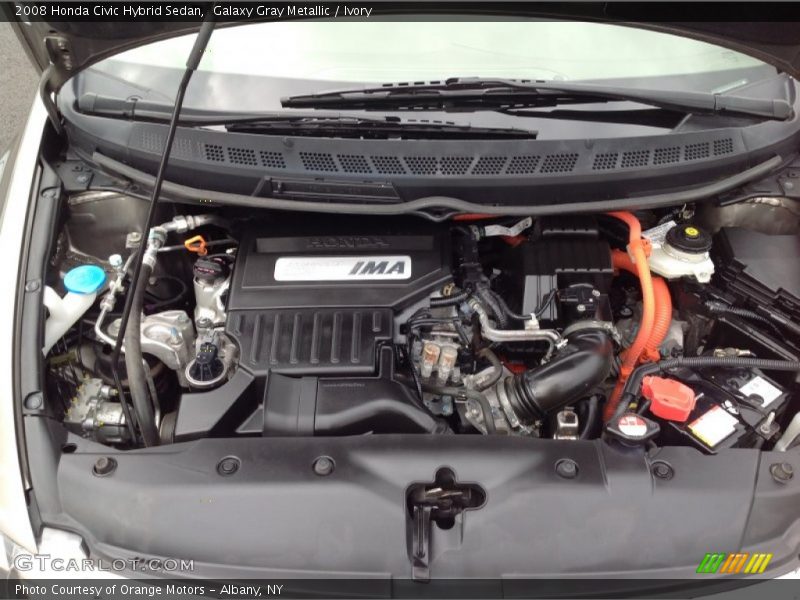 Galaxy Gray Metallic / Ivory 2008 Honda Civic Hybrid Sedan