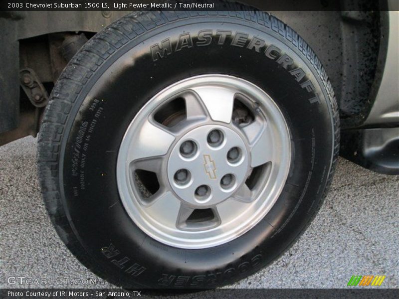 Light Pewter Metallic / Tan/Neutral 2003 Chevrolet Suburban 1500 LS