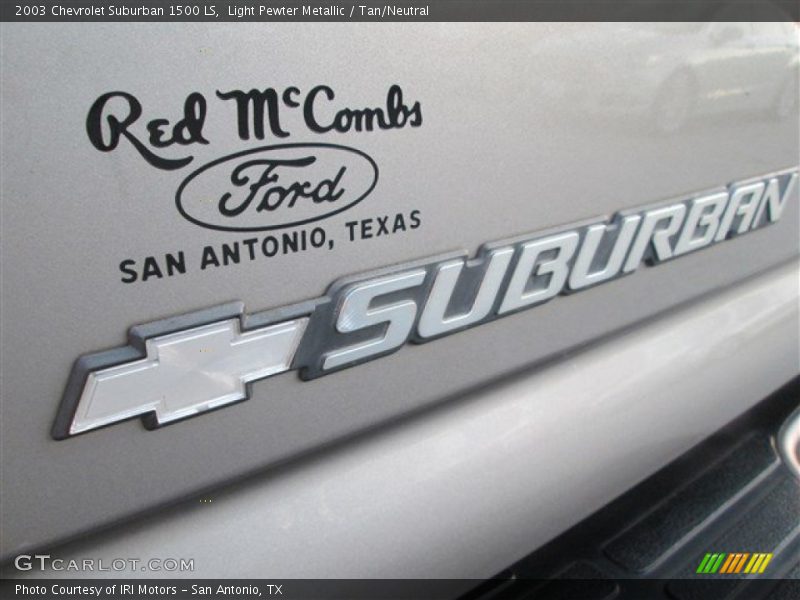 Light Pewter Metallic / Tan/Neutral 2003 Chevrolet Suburban 1500 LS