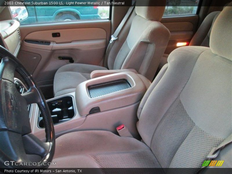 Light Pewter Metallic / Tan/Neutral 2003 Chevrolet Suburban 1500 LS