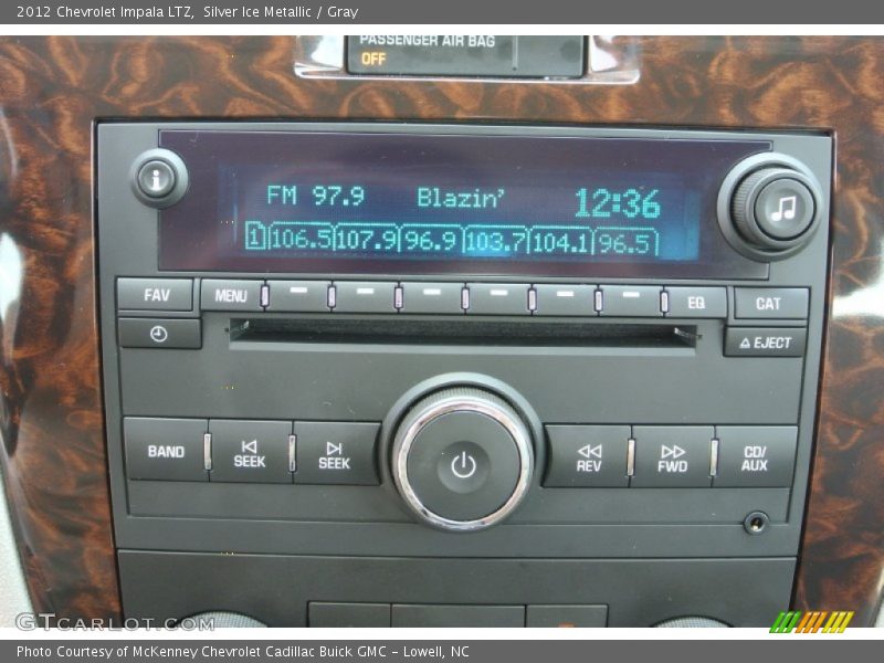 Silver Ice Metallic / Gray 2012 Chevrolet Impala LTZ