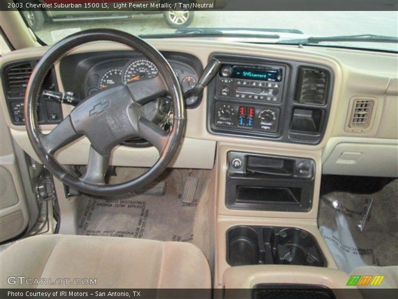 Light Pewter Metallic / Tan/Neutral 2003 Chevrolet Suburban 1500 LS