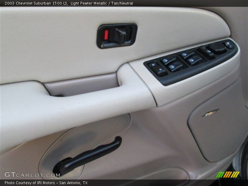Light Pewter Metallic / Tan/Neutral 2003 Chevrolet Suburban 1500 LS