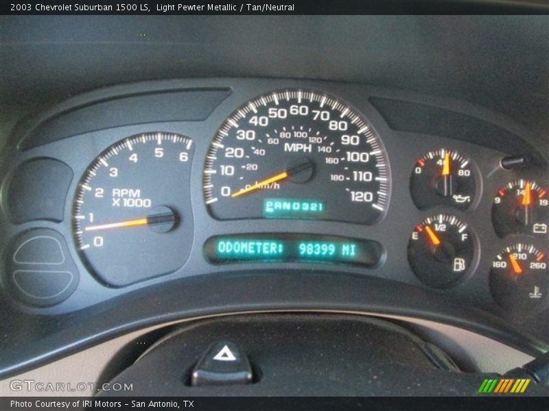 Light Pewter Metallic / Tan/Neutral 2003 Chevrolet Suburban 1500 LS