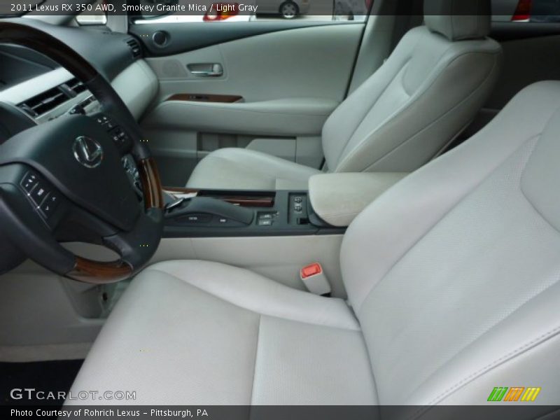 Smokey Granite Mica / Light Gray 2011 Lexus RX 350 AWD
