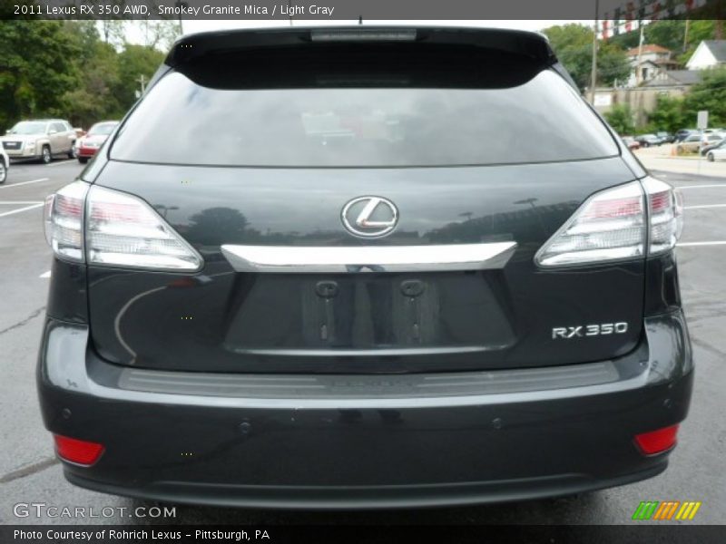 Smokey Granite Mica / Light Gray 2011 Lexus RX 350 AWD