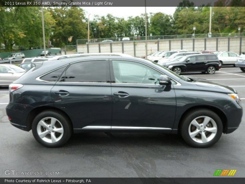 Smokey Granite Mica / Light Gray 2011 Lexus RX 350 AWD
