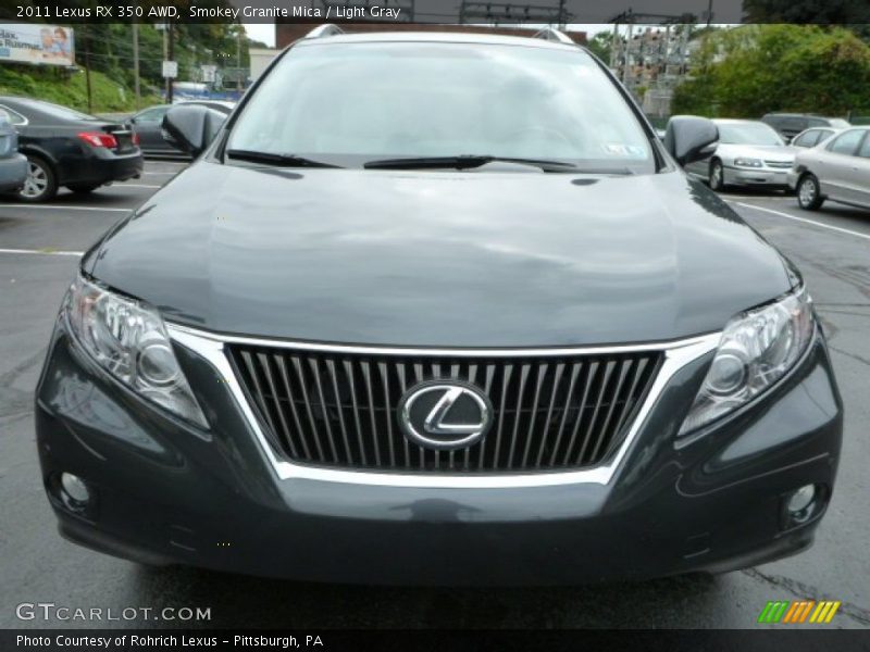 Smokey Granite Mica / Light Gray 2011 Lexus RX 350 AWD