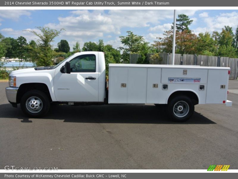  2014 Silverado 3500HD WT Regular Cab Utility Truck Summit White