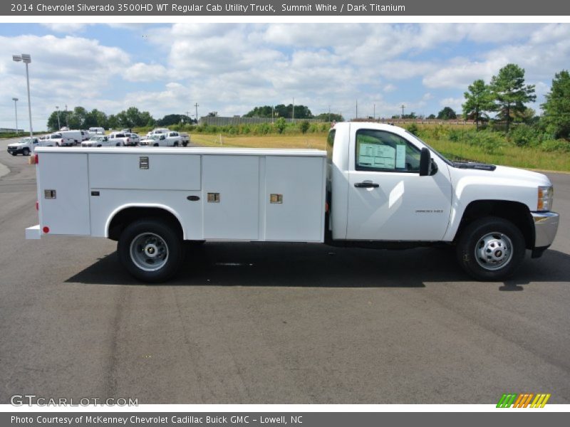 Summit White / Dark Titanium 2014 Chevrolet Silverado 3500HD WT Regular Cab Utility Truck
