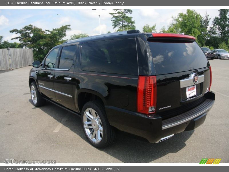 Black Raven / Ebony/Ebony 2014 Cadillac Escalade ESV Platinum AWD