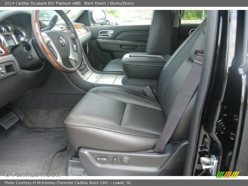 Black Raven / Ebony/Ebony 2014 Cadillac Escalade ESV Platinum AWD