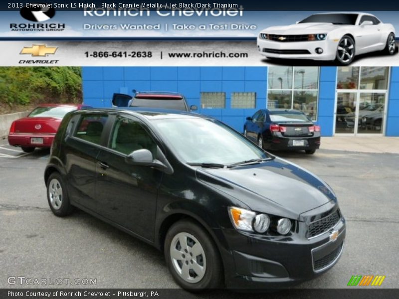 Black Granite Metallic / Jet Black/Dark Titanium 2013 Chevrolet Sonic LS Hatch
