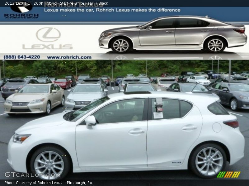 Starfire White Pearl / Black 2013 Lexus CT 200h Hybrid