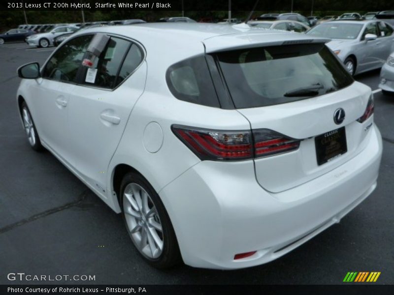 Starfire White Pearl / Black 2013 Lexus CT 200h Hybrid