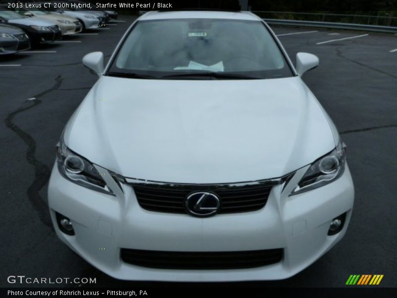 Starfire White Pearl / Black 2013 Lexus CT 200h Hybrid