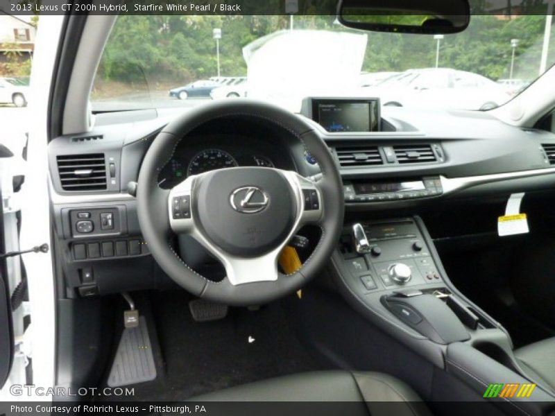 Starfire White Pearl / Black 2013 Lexus CT 200h Hybrid