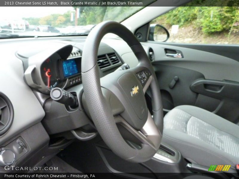 Black Granite Metallic / Jet Black/Dark Titanium 2013 Chevrolet Sonic LS Hatch