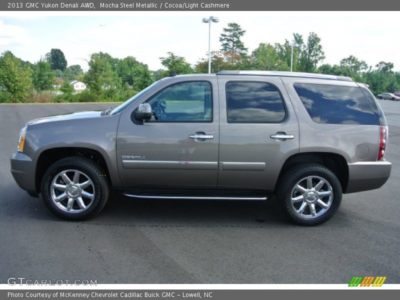 Mocha Steel Metallic / Cocoa/Light Cashmere 2013 GMC Yukon Denali AWD