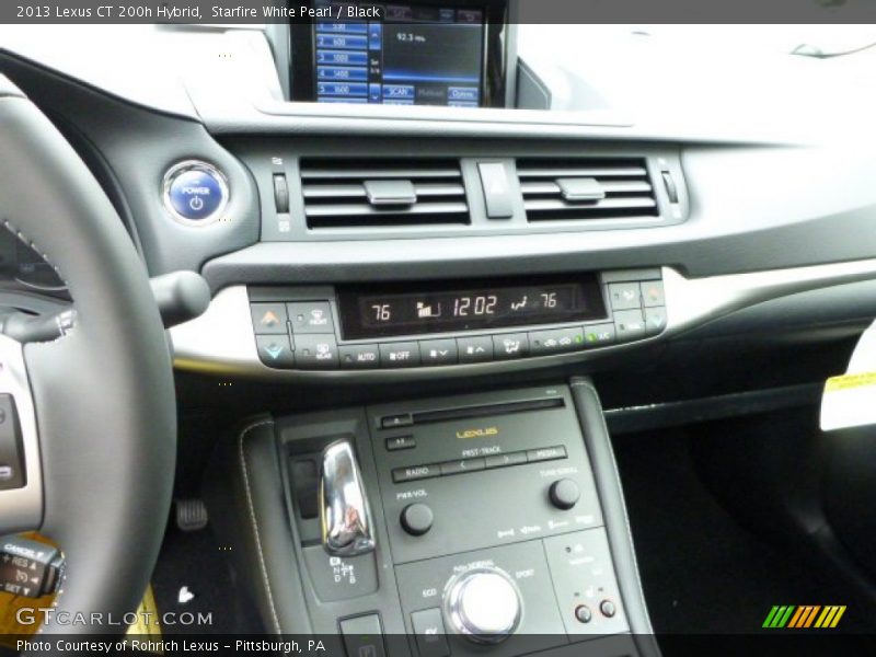 Starfire White Pearl / Black 2013 Lexus CT 200h Hybrid