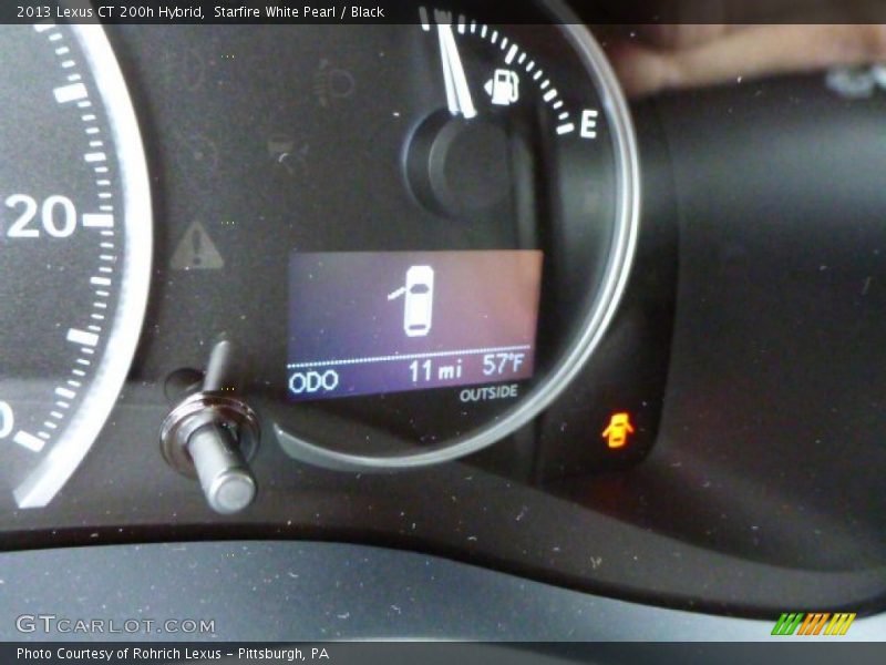 Starfire White Pearl / Black 2013 Lexus CT 200h Hybrid