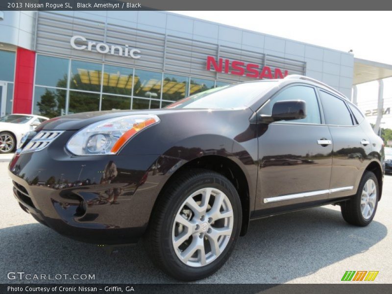 Black Amethyst / Black 2013 Nissan Rogue SL