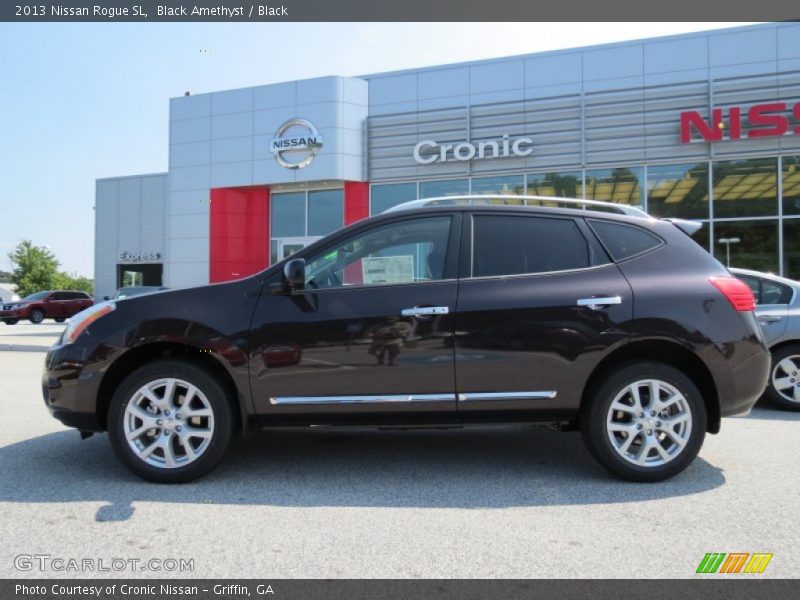 Black Amethyst / Black 2013 Nissan Rogue SL