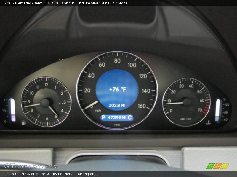 Iridium Silver Metallic / Stone 2006 Mercedes-Benz CLK 350 Cabriolet