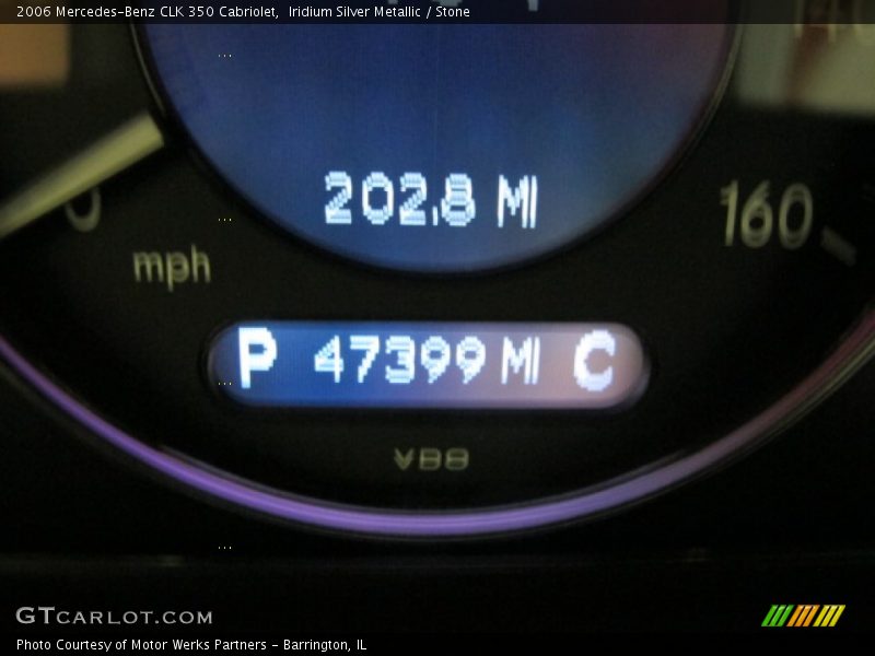 Iridium Silver Metallic / Stone 2006 Mercedes-Benz CLK 350 Cabriolet