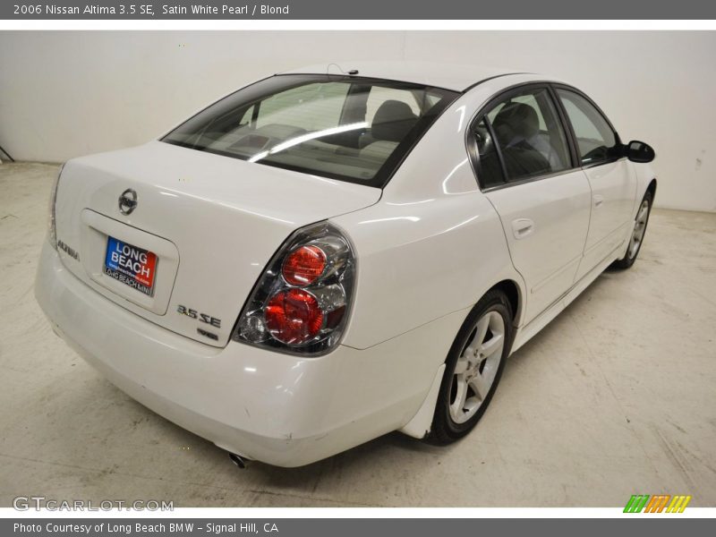 Satin White Pearl / Blond 2006 Nissan Altima 3.5 SE