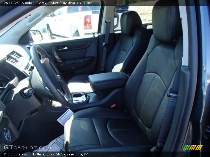 Cyber Gray Metallic / Ebony 2014 GMC Acadia SLT AWD