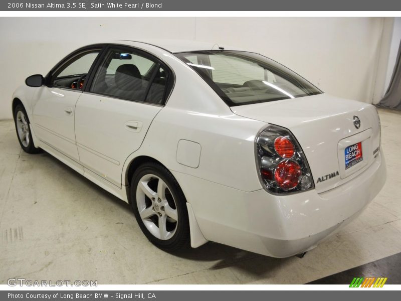 Satin White Pearl / Blond 2006 Nissan Altima 3.5 SE