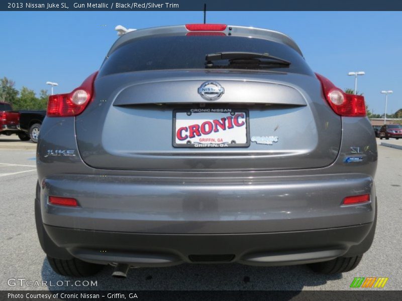 Gun Metallic / Black/Red/Silver Trim 2013 Nissan Juke SL