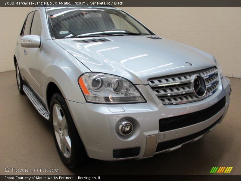 Iridium Silver Metallic / Black 2008 Mercedes-Benz ML 550 4Matic